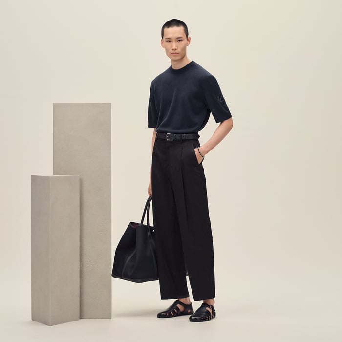 Noir Pleated Palerme Pants