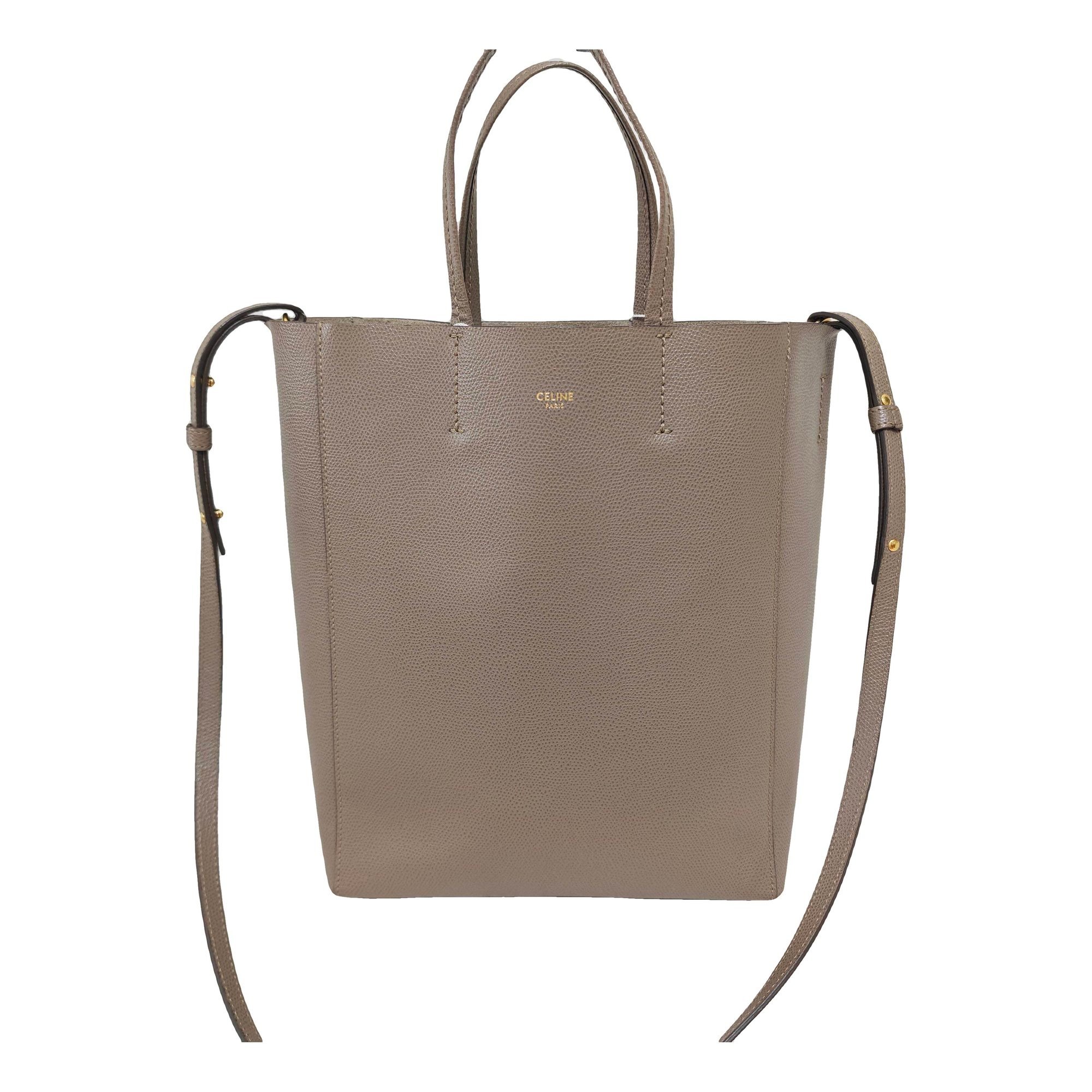 Cabas leather handbag