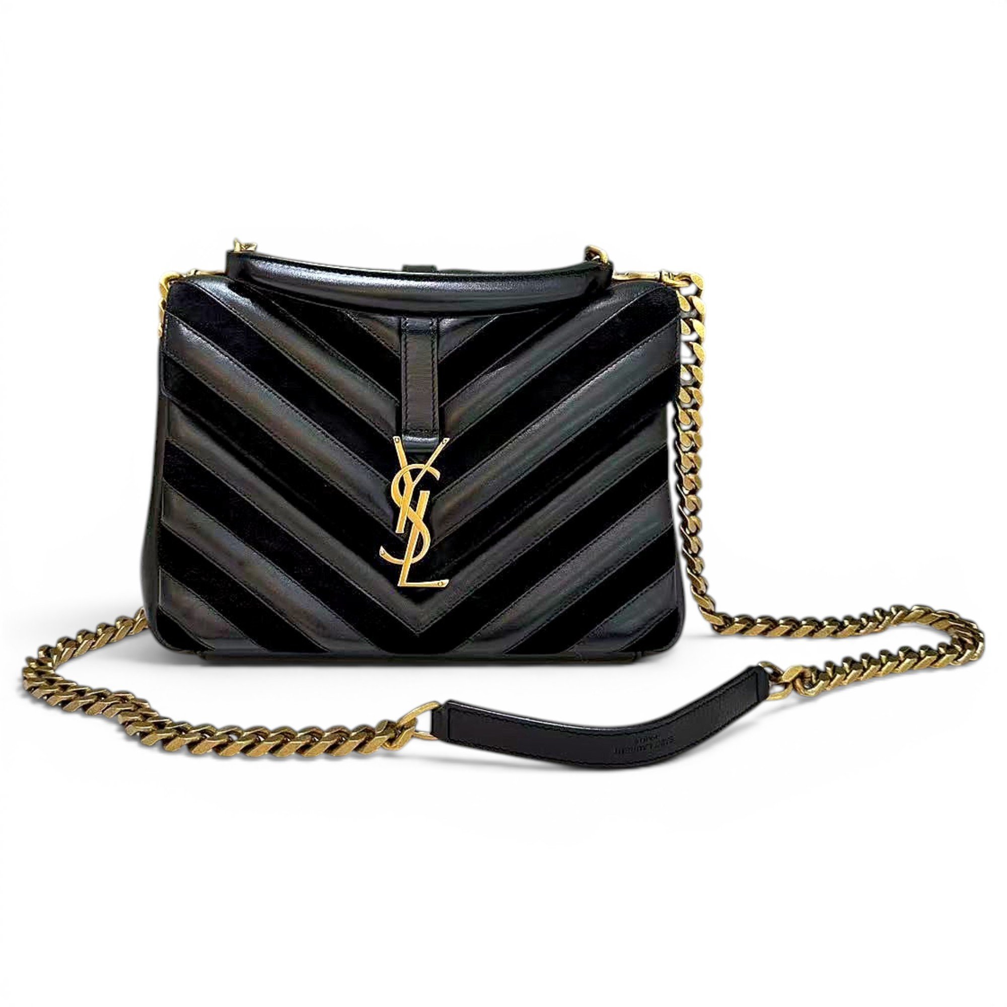 Collége monogramme leather handbag
