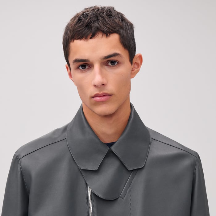 Orage Zipped Straight Cut Jacket With Flap Collar
