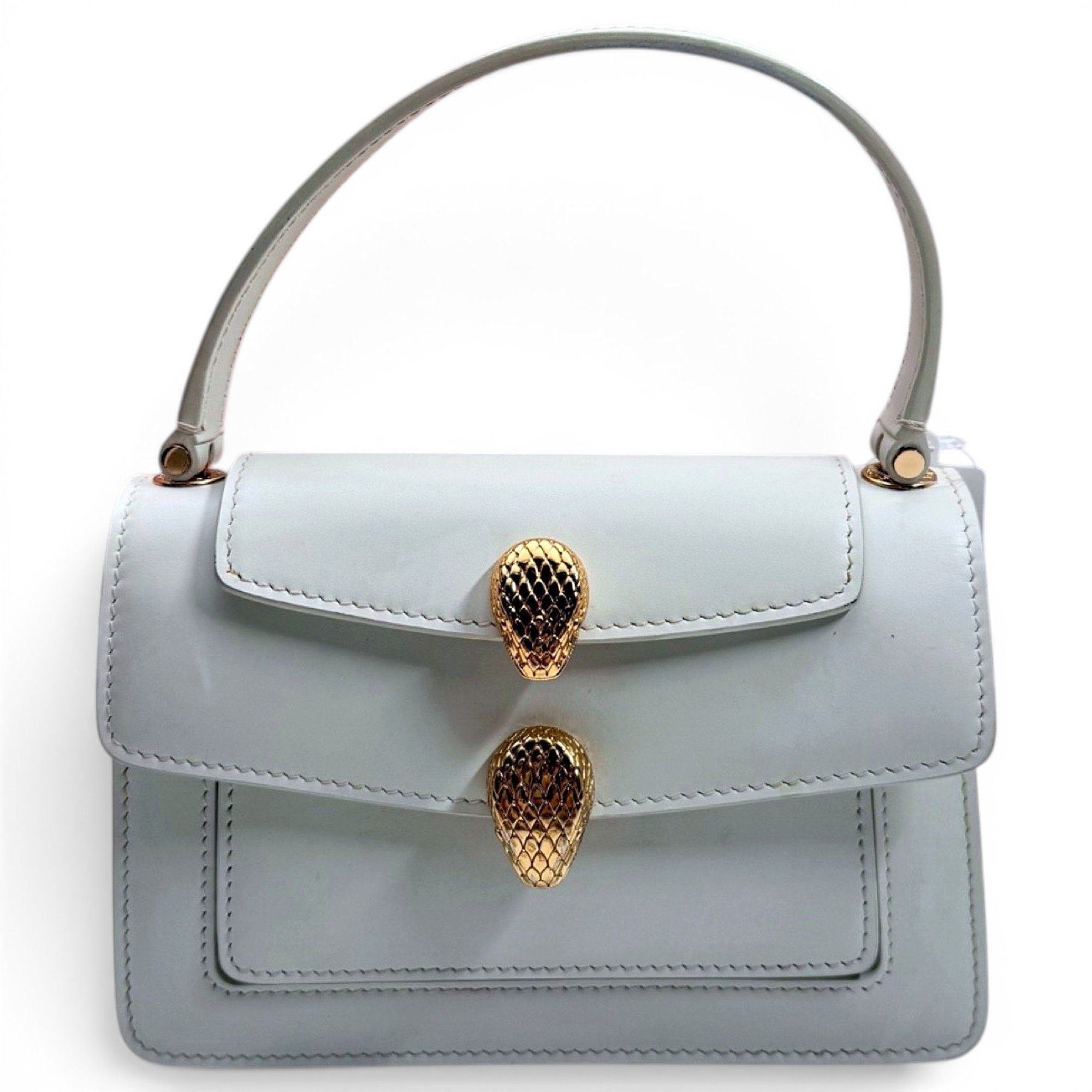 Serpenti leather handbag