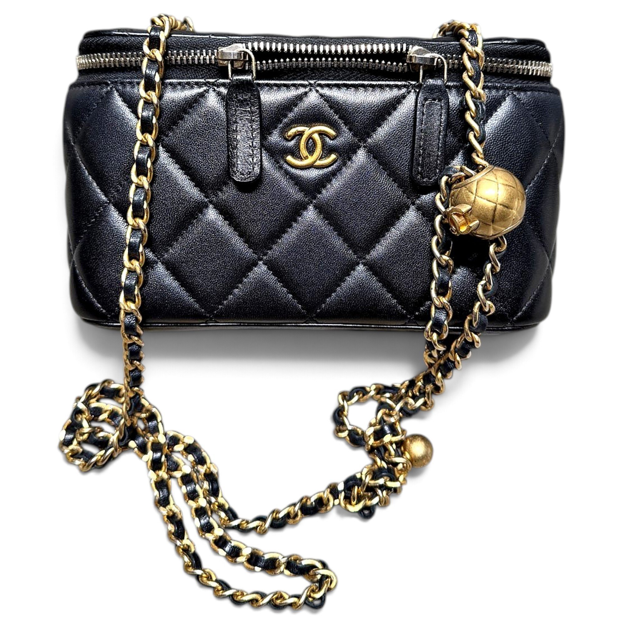 Trendy CC Vanity leather handbag