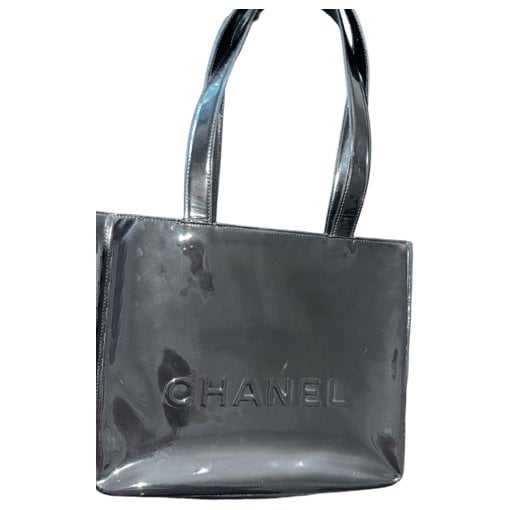 Patent leather tote