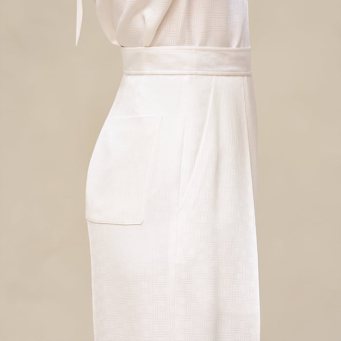 Blanc Cassé Silk Pants