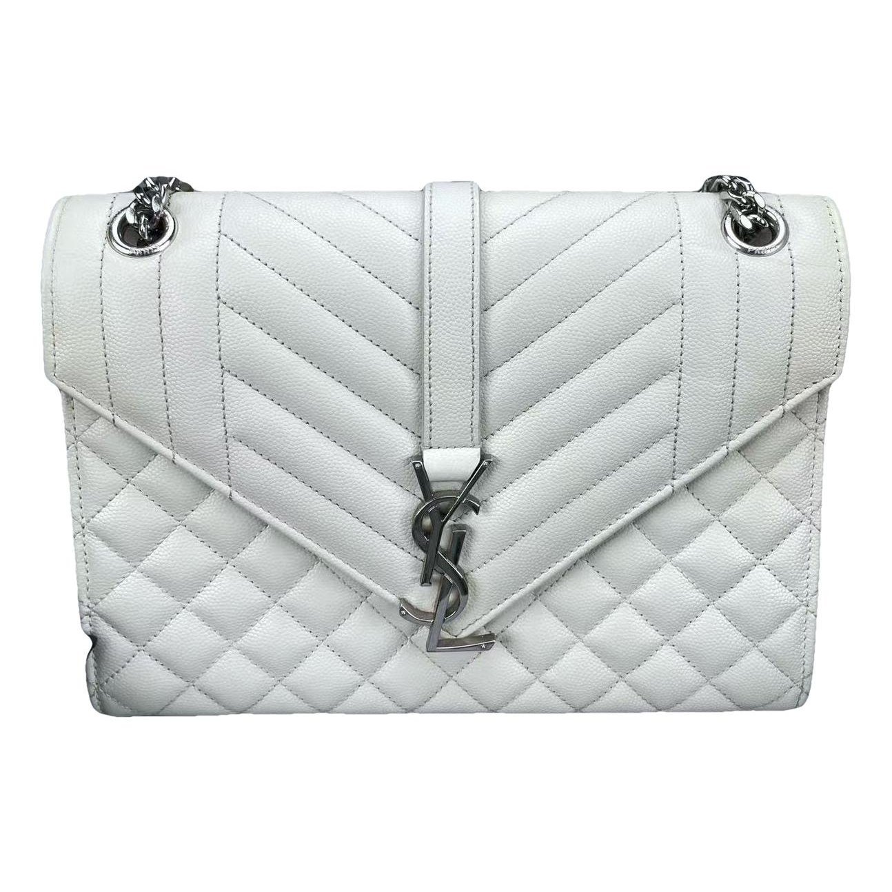 Envelope leather handbag