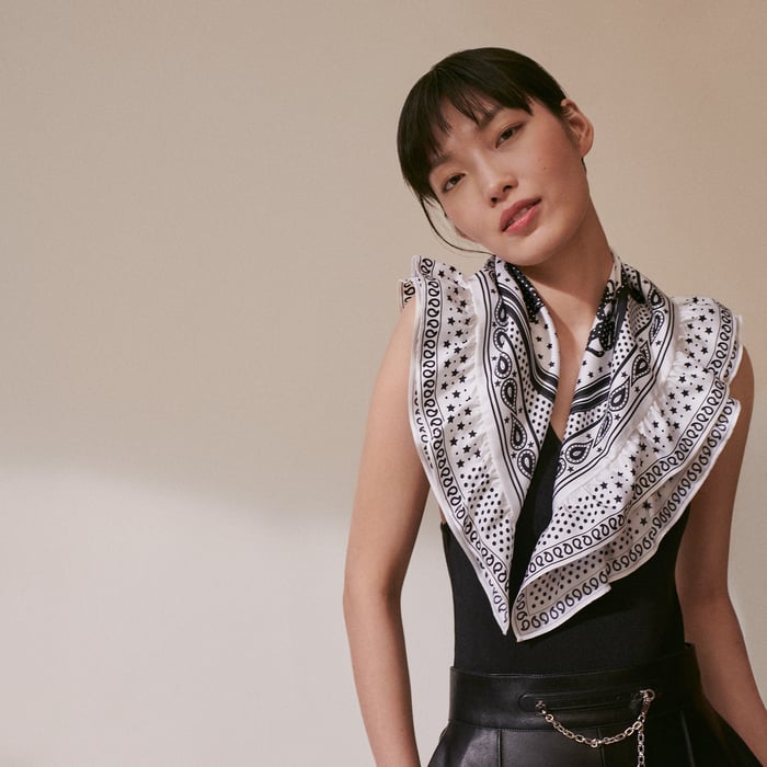 Brides De Gala Bandana a Pois Scarf 70