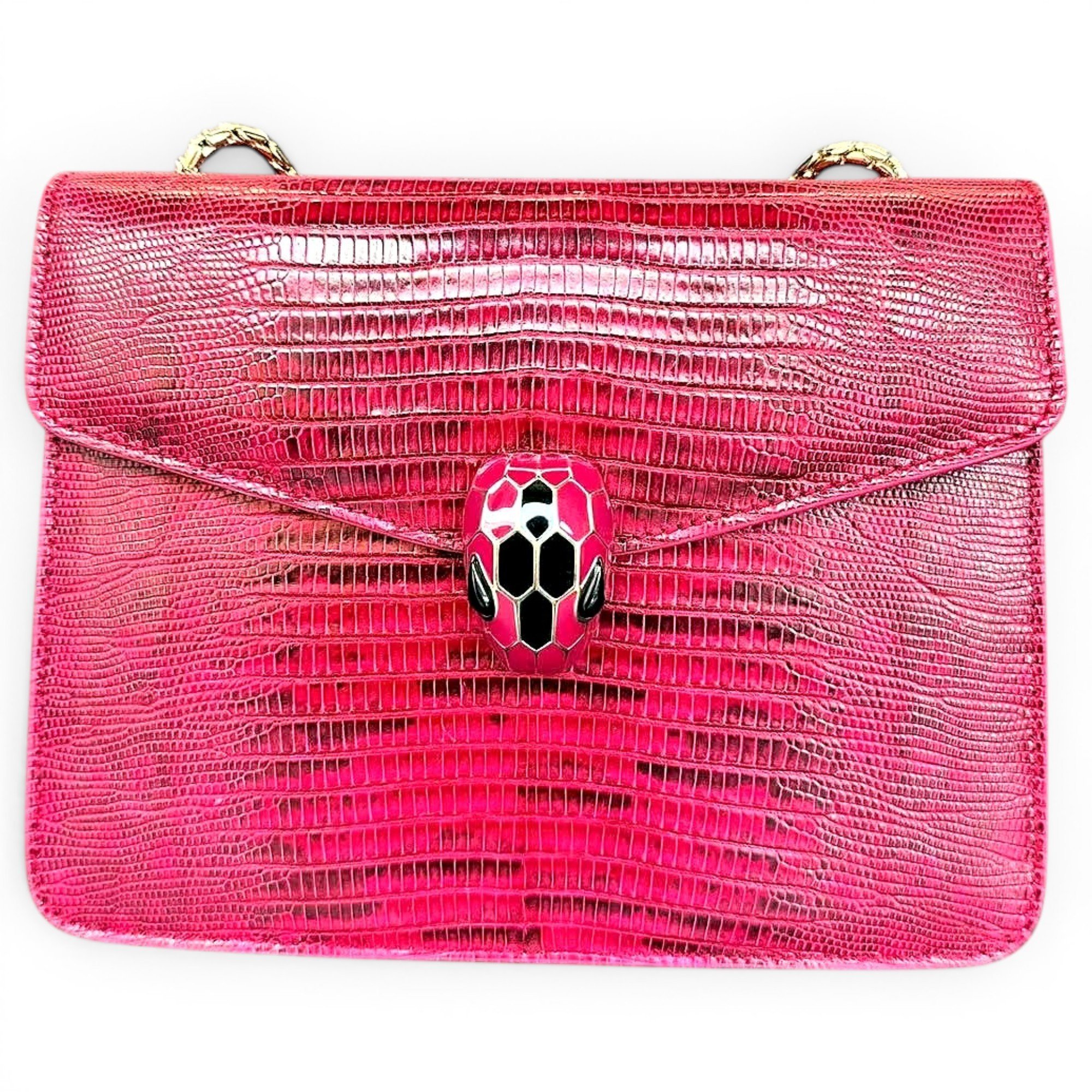 Serpenti leather handbag