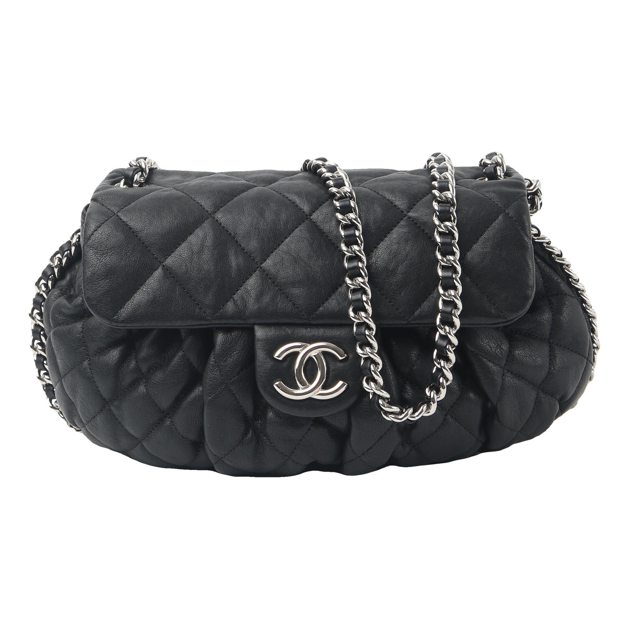 Chain Around leather crossbody bag