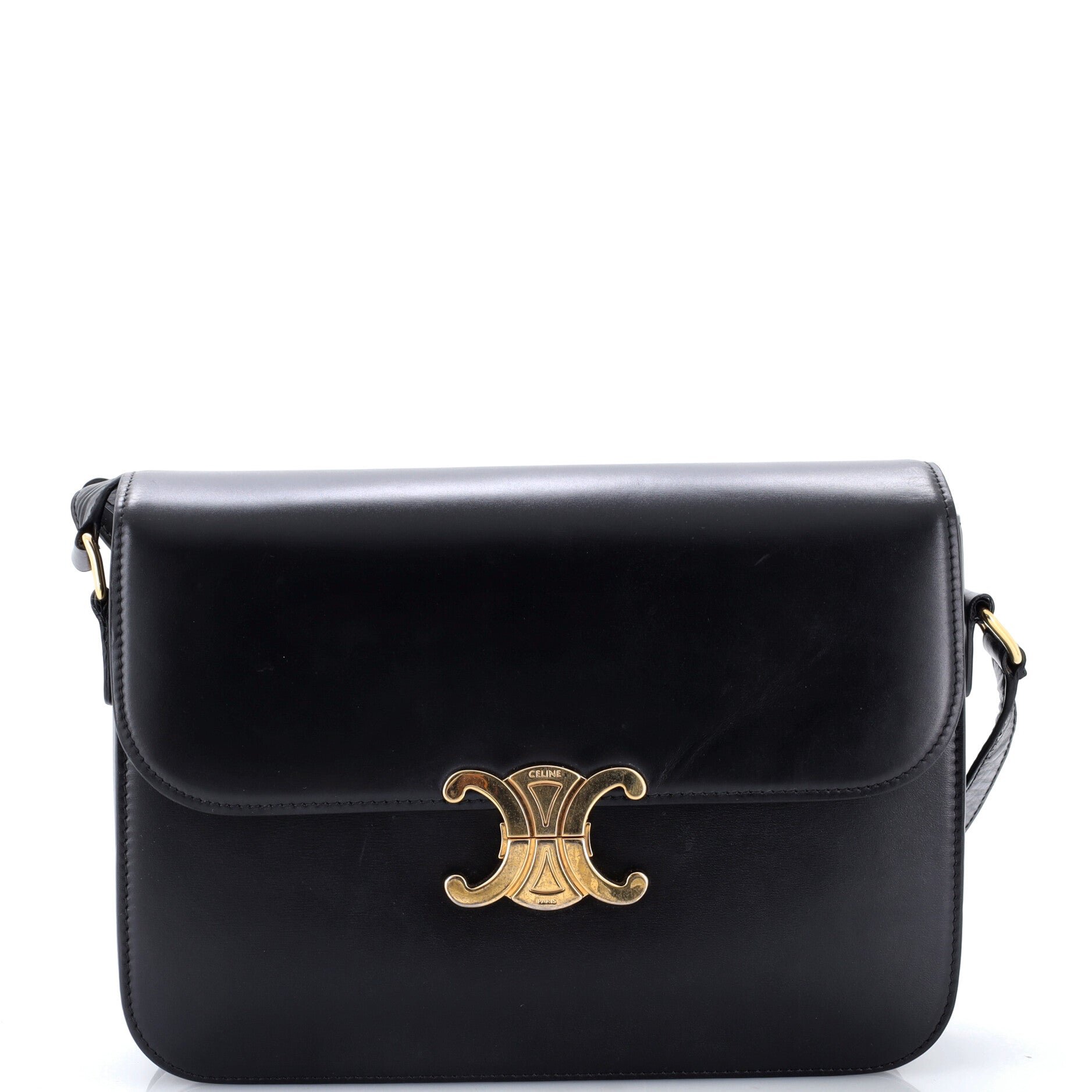 Triomphe Shoulder Bag Smooth Calfskin Large
