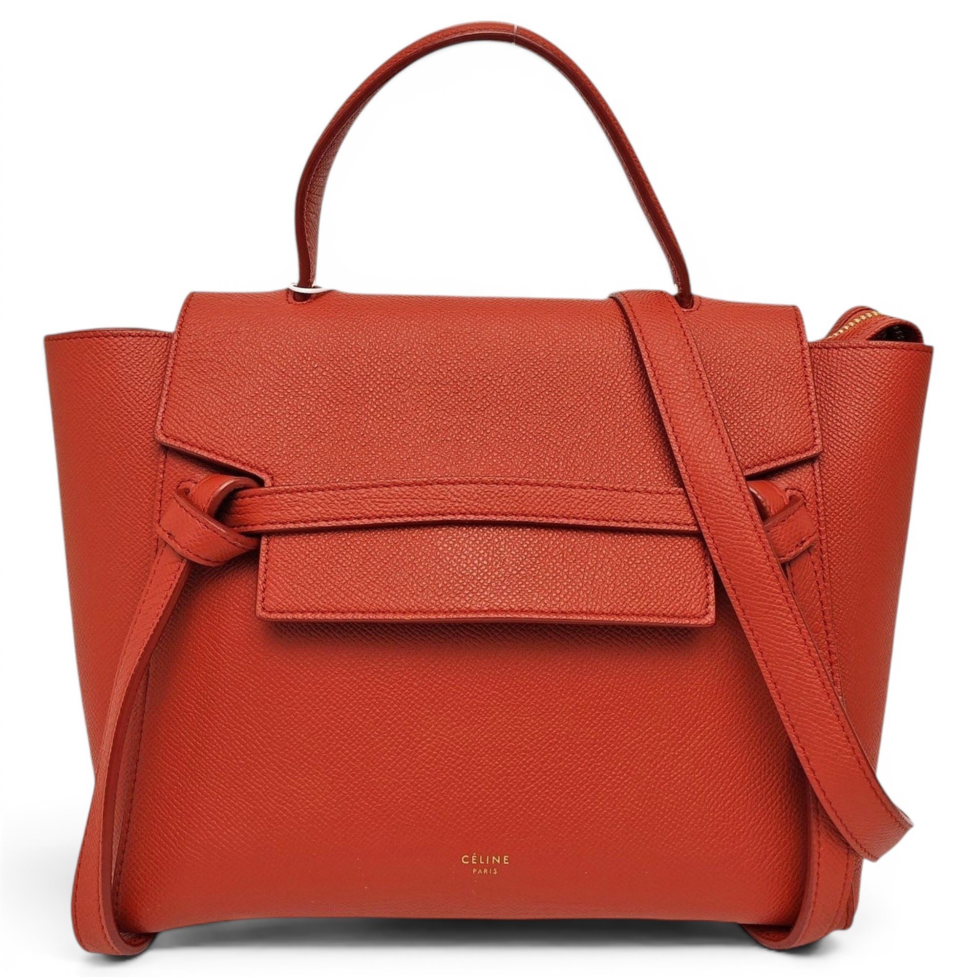 Belt leather handbag