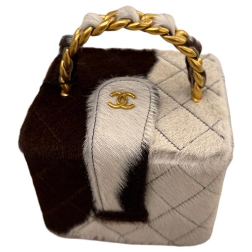 Pony-style calfskin clutch bag