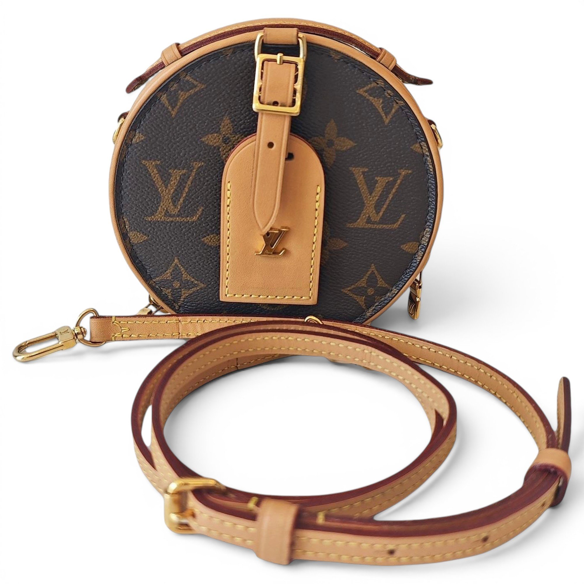 Boîte chapeau souple leather handbag
