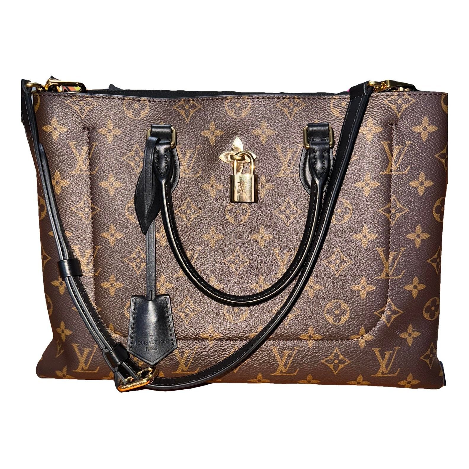 Flower Tote leather tote