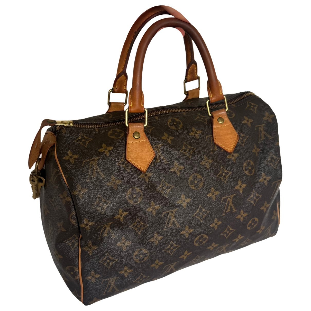 Speedy leather handbag