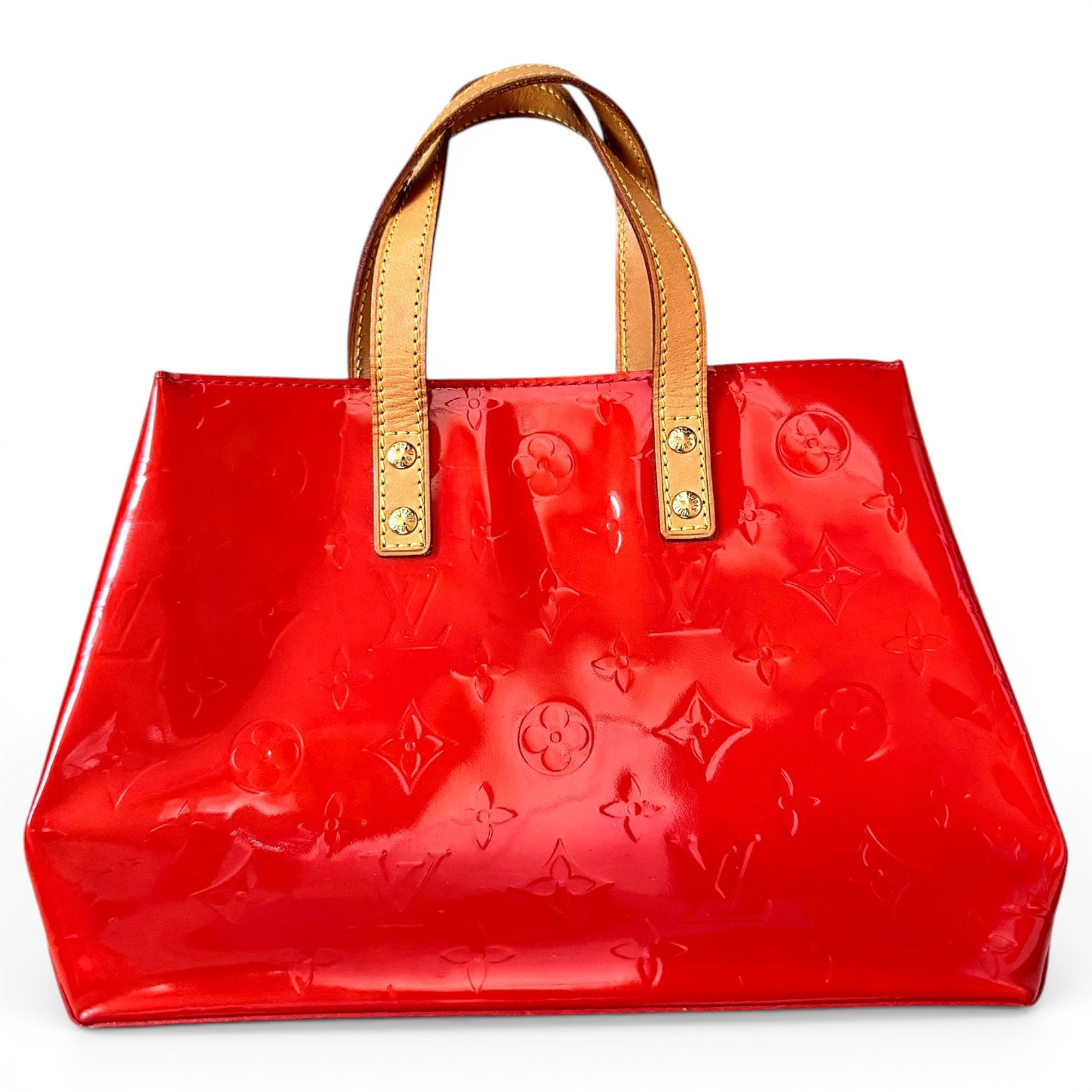 Reade patent leather tote