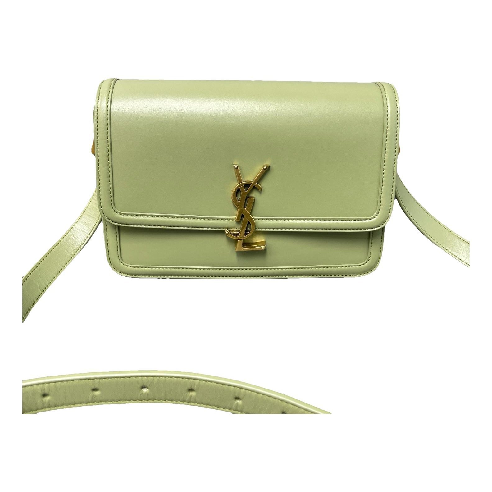 Solférino leather handbag