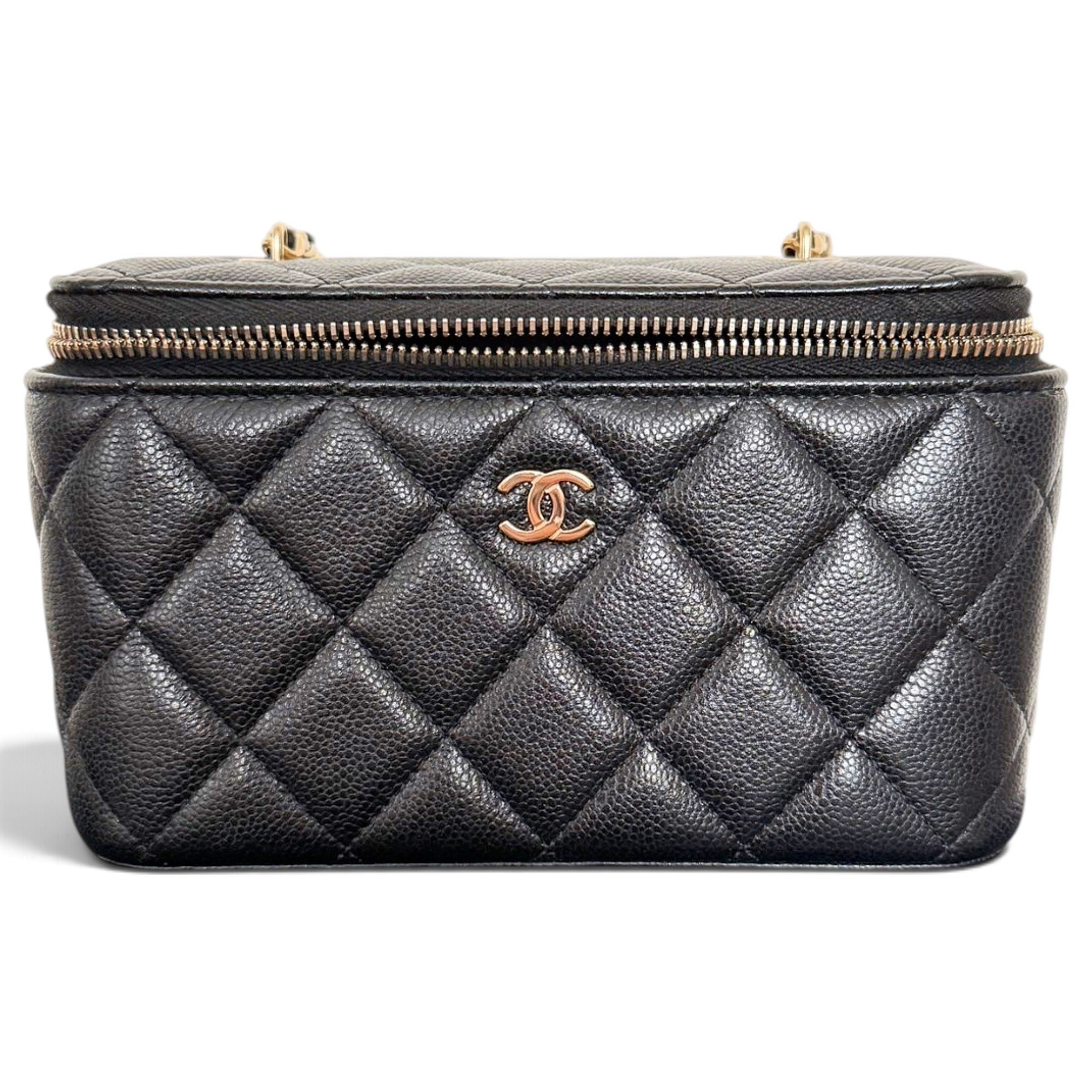 Vanity leather handbag