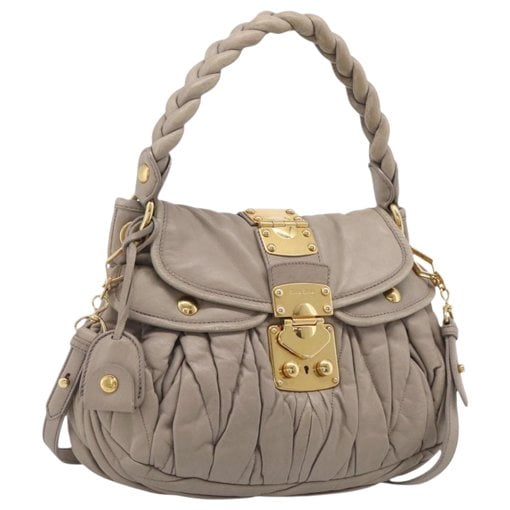 Coffer leather handbag