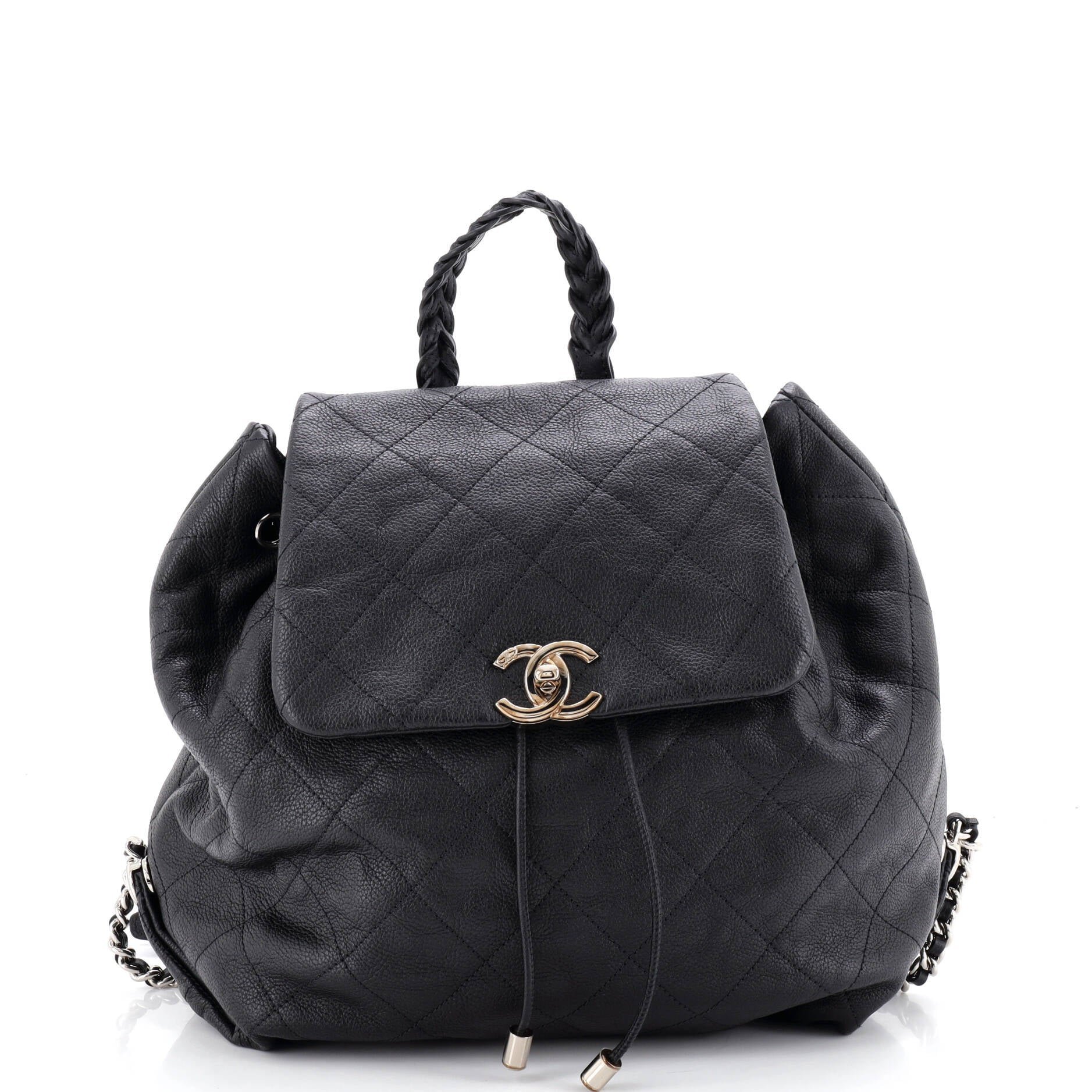 Leather backpack