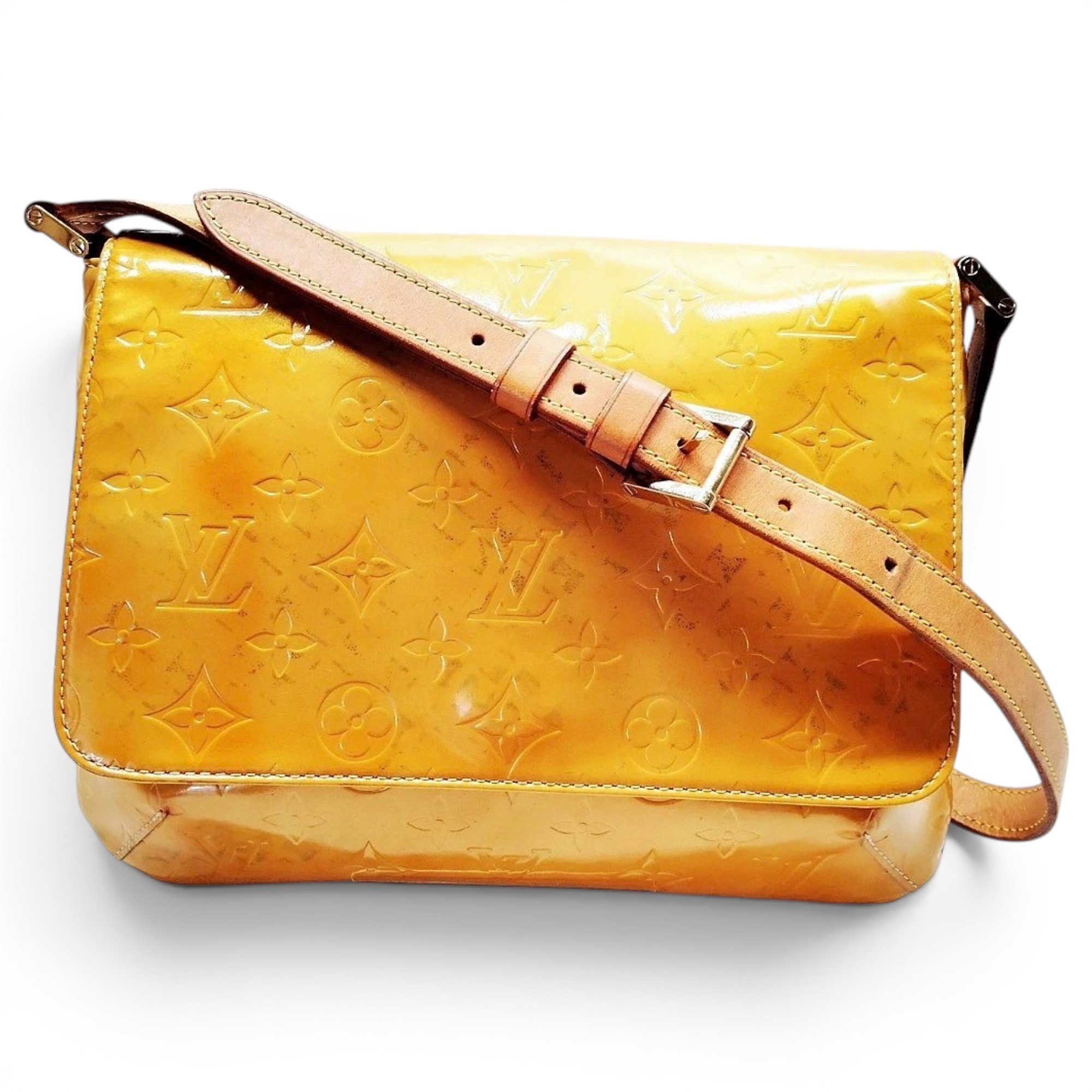 Thompson patent leather handbag