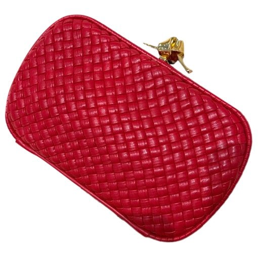 Pochette Knot leather clutch bag