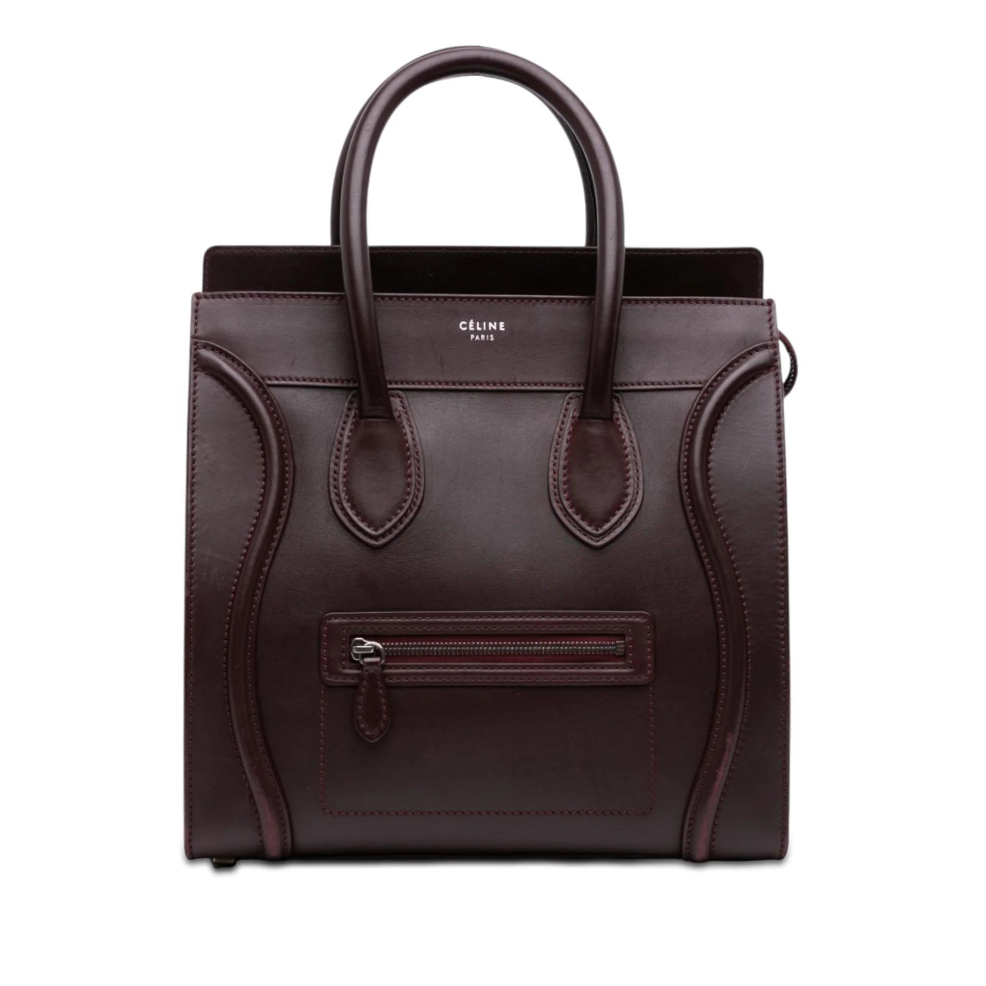 Luggage pony-style calfskin handbag