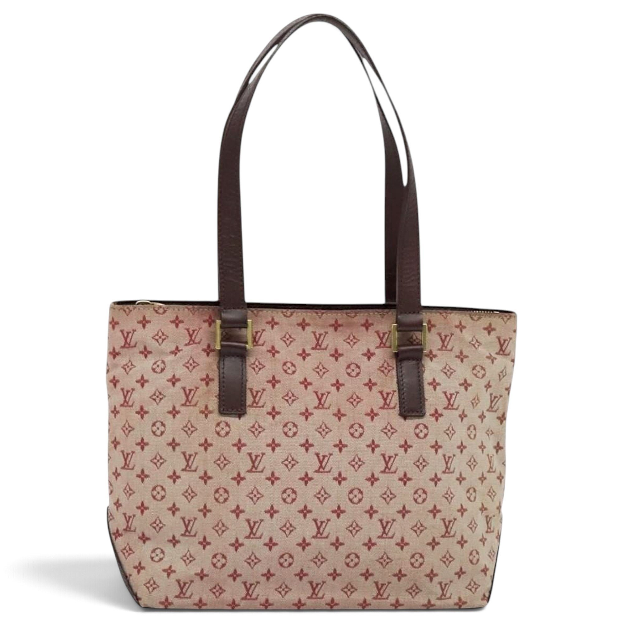 Piano leather tote