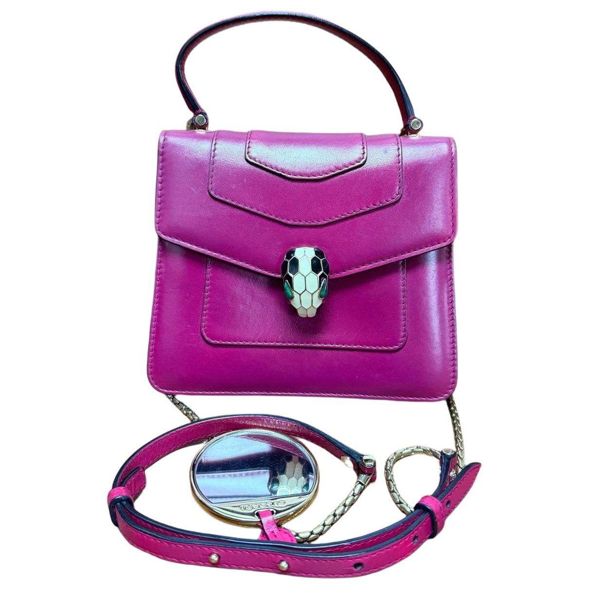 Serpenti leather handbag