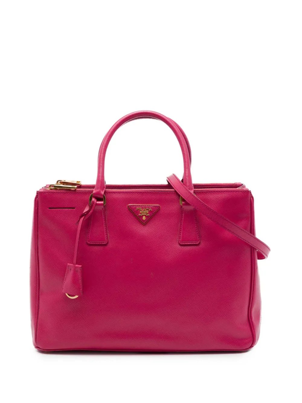 2010-2026 Medium Saffiano Lux Galleria Double Zip Tote satchel