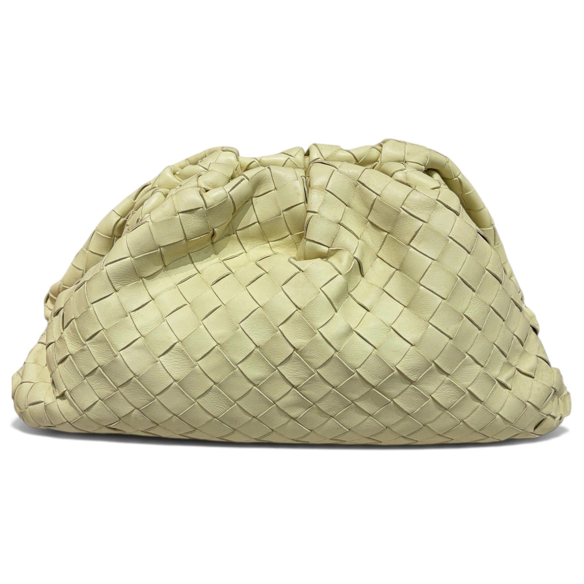 Pouch leather clutch bag