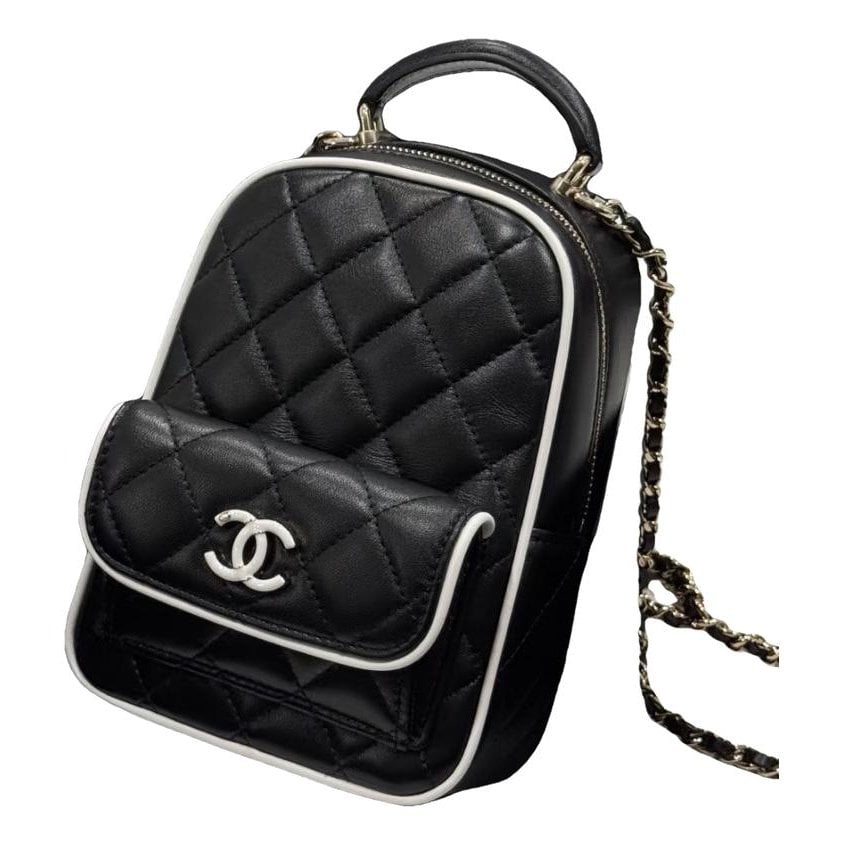 Leather backpack