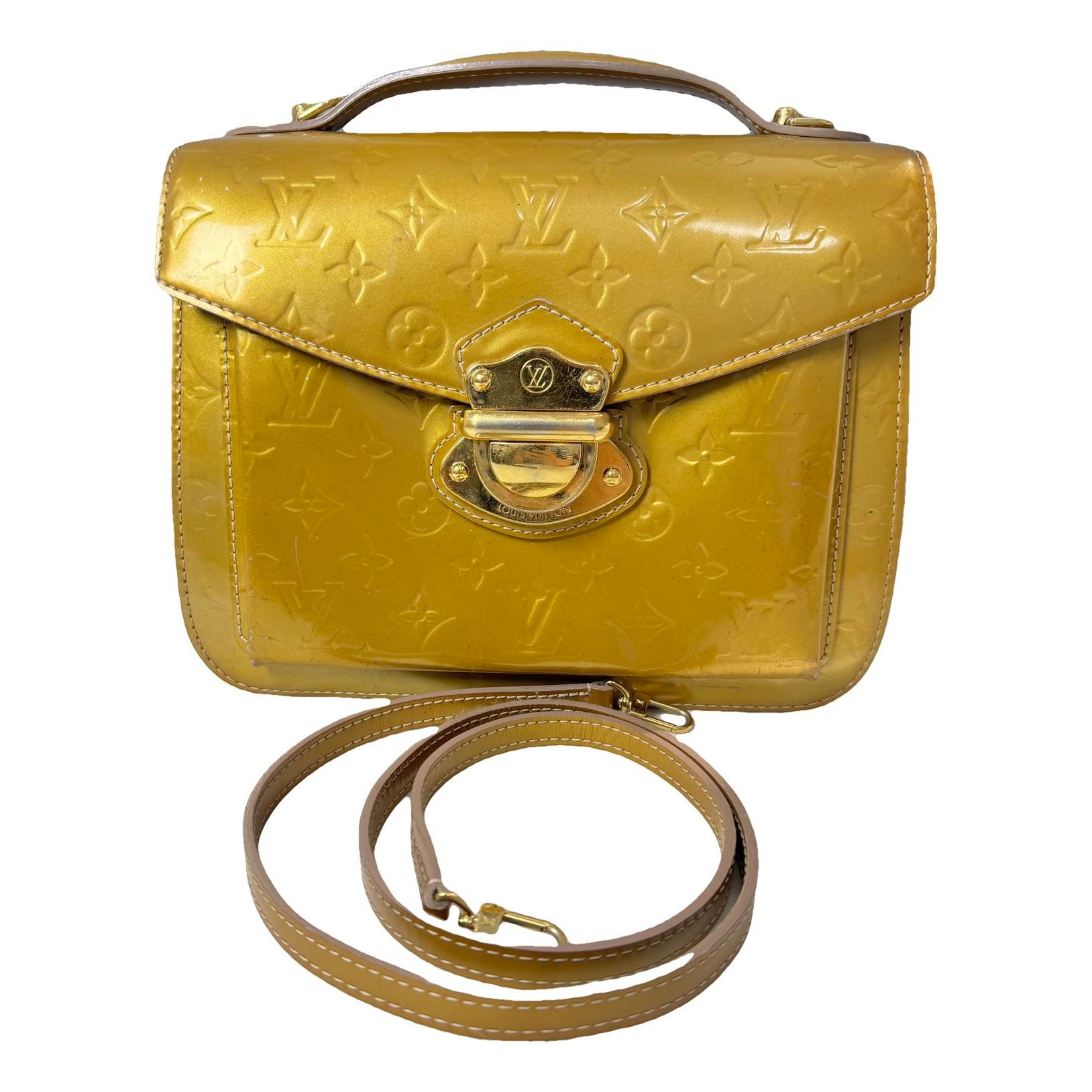Mirada patent leather handbag
