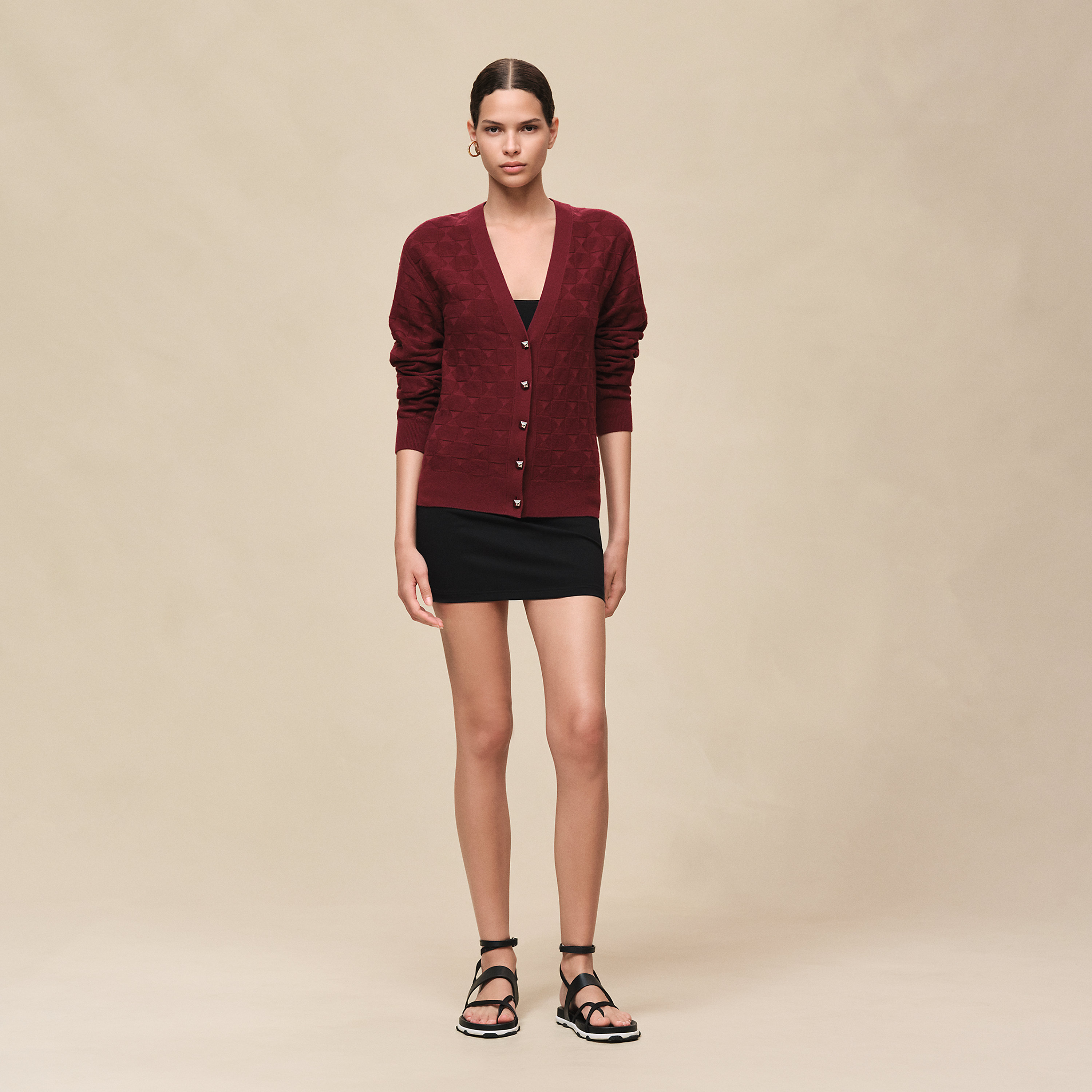 "Medor" long-sleeve cardigan