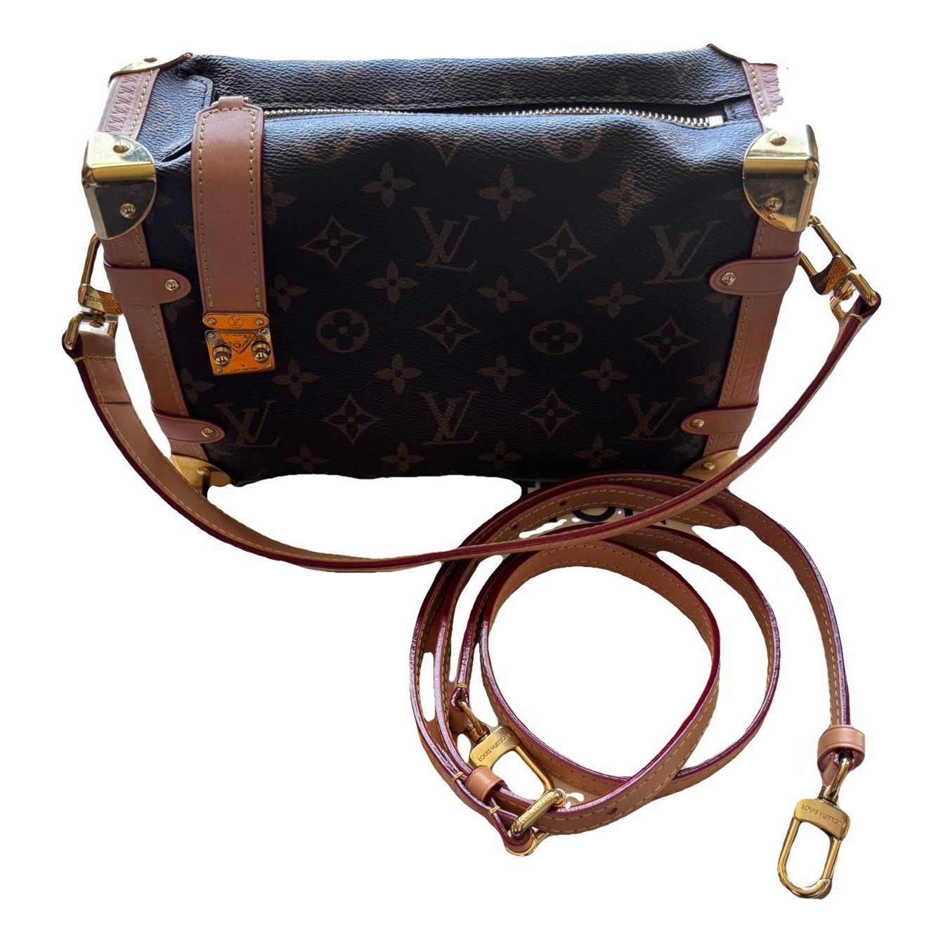 Side Trunk vinyl handbag
