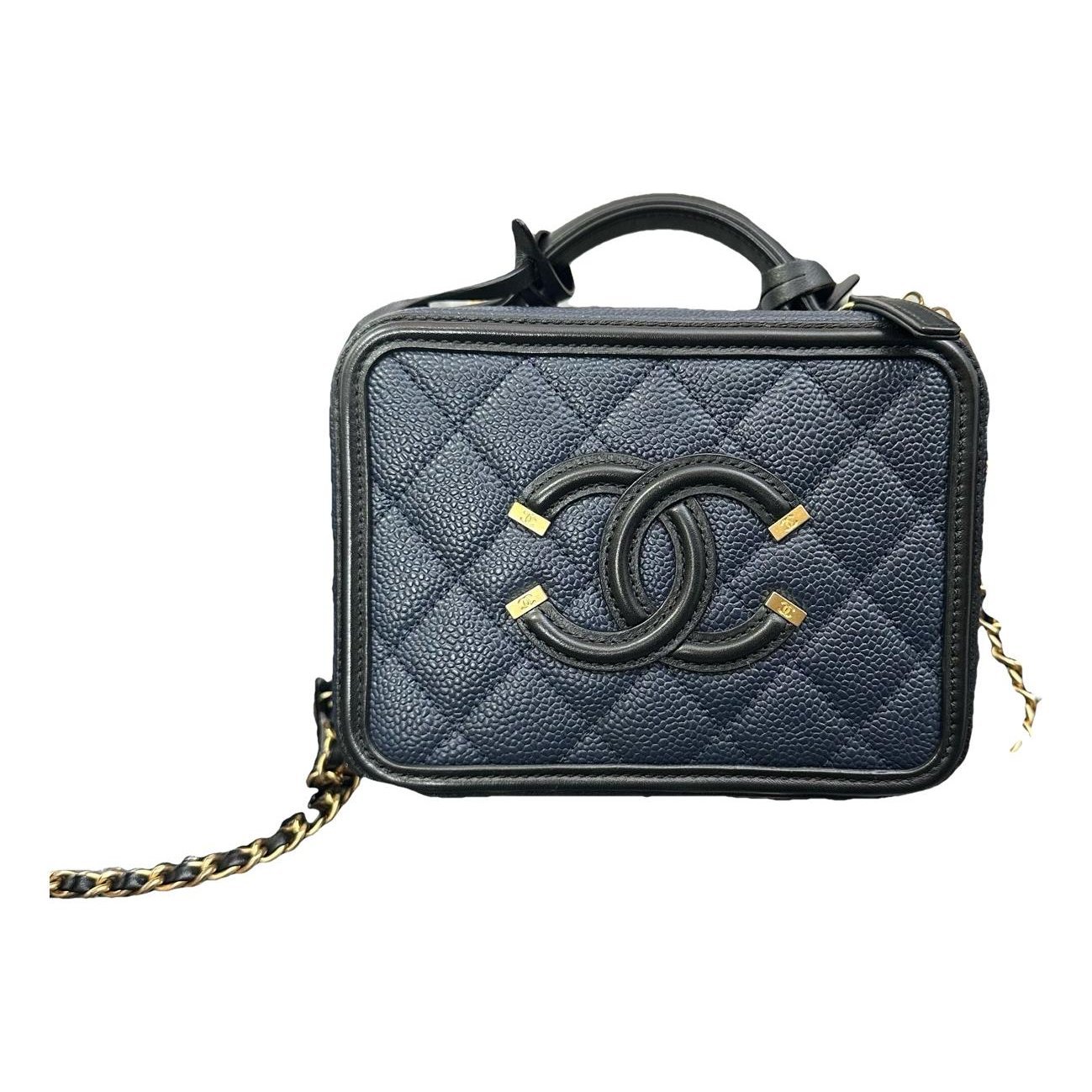 Vanity leather handbag