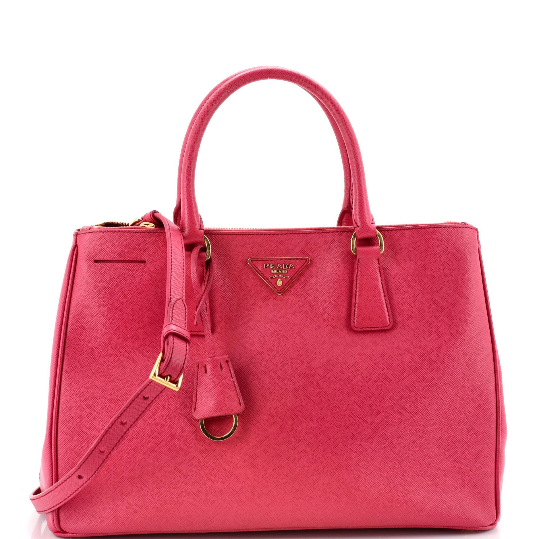 Double leather tote
