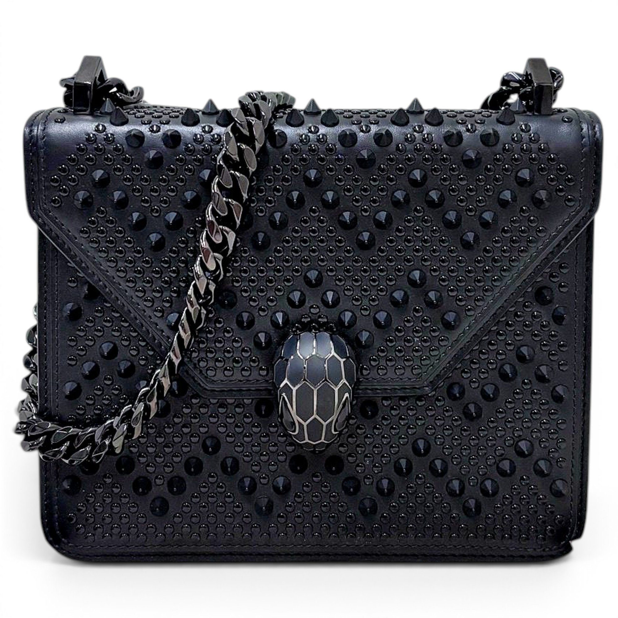 Serpenti leather handbag