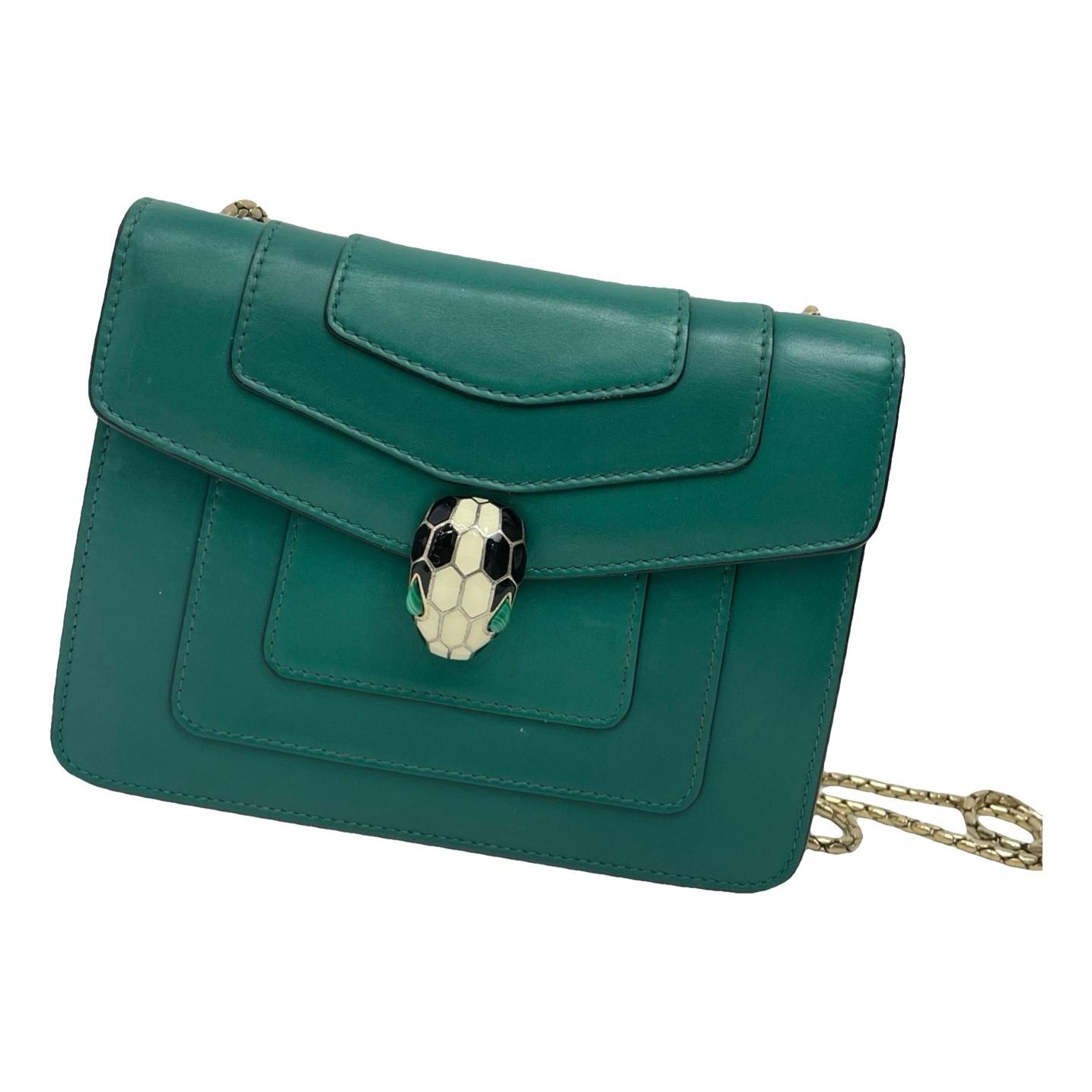 Serpenti leather handbag