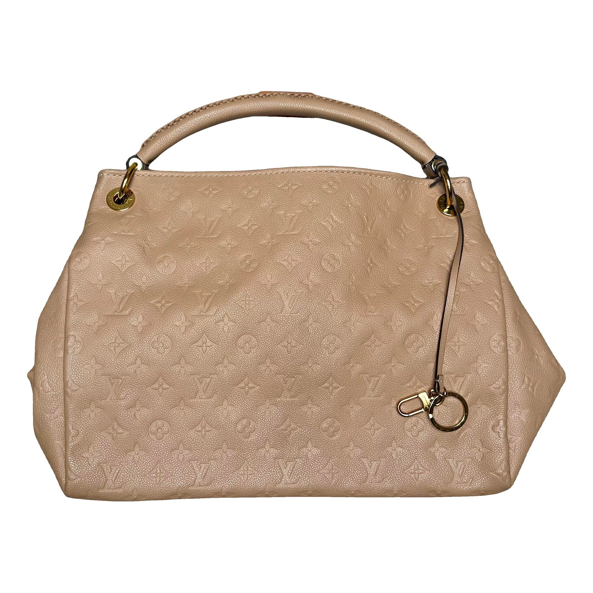 Artsy leather handbag