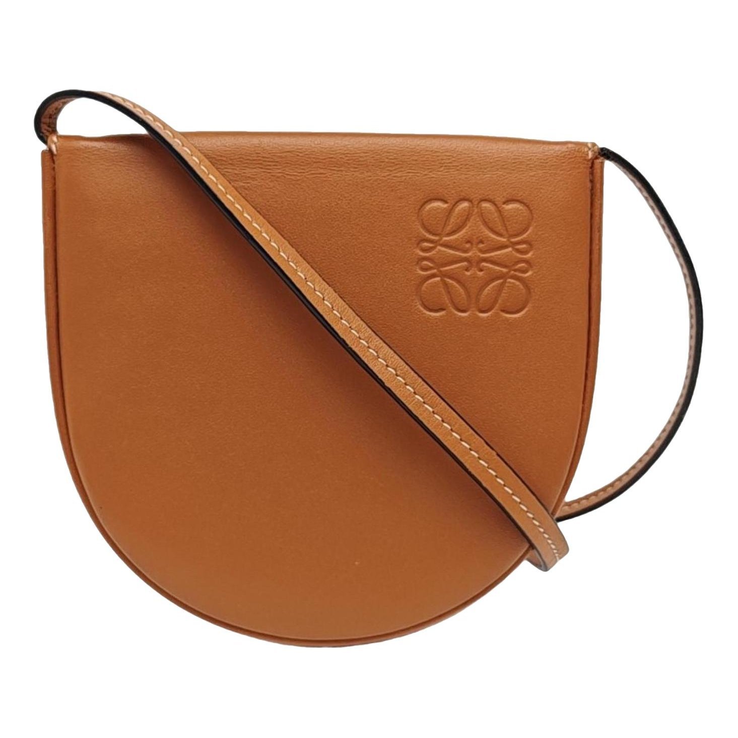 Heel leather handbag