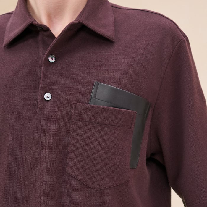 Grenat Polo Shirt With Pocket