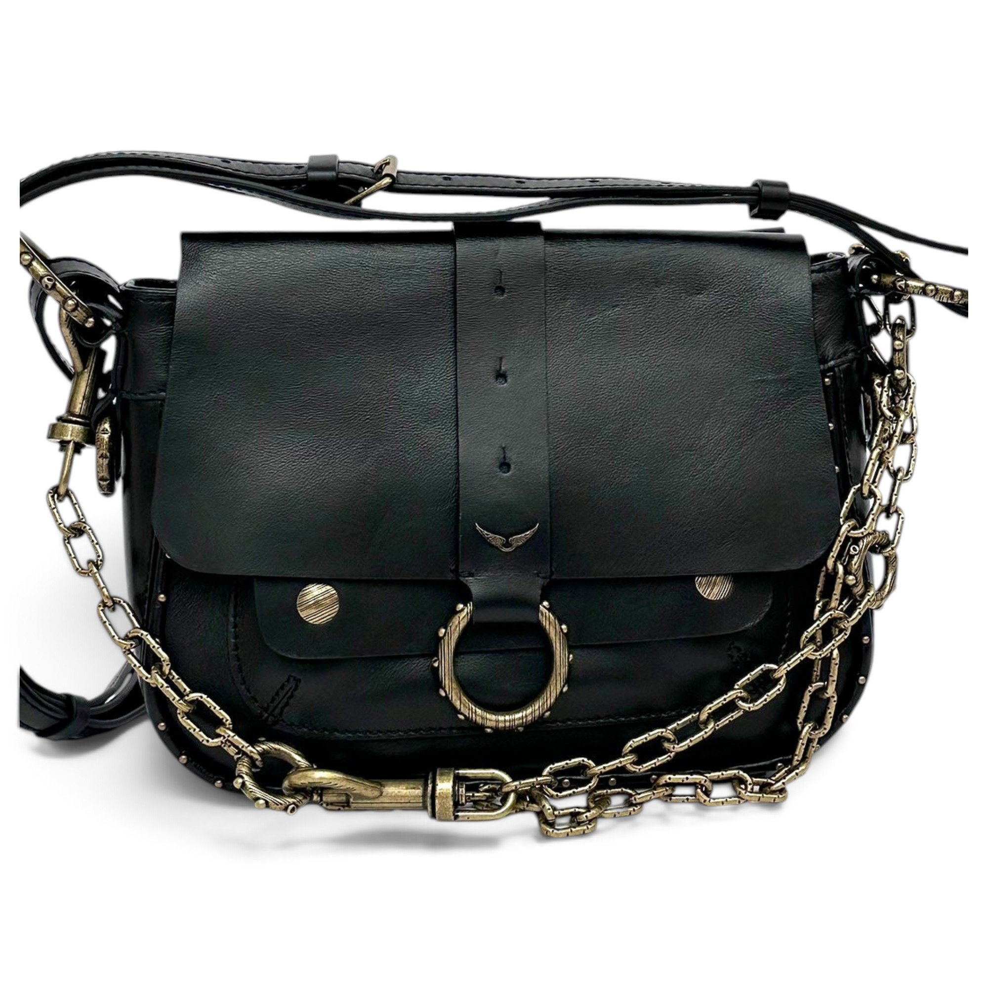 Leather crossbody bag
