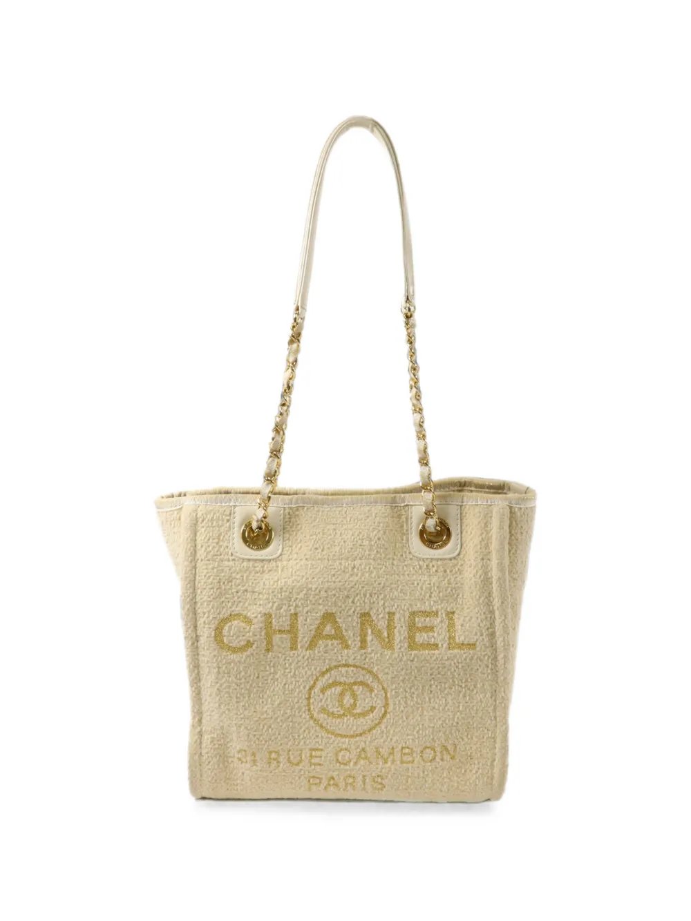 Deauville CC mini chain tote bag