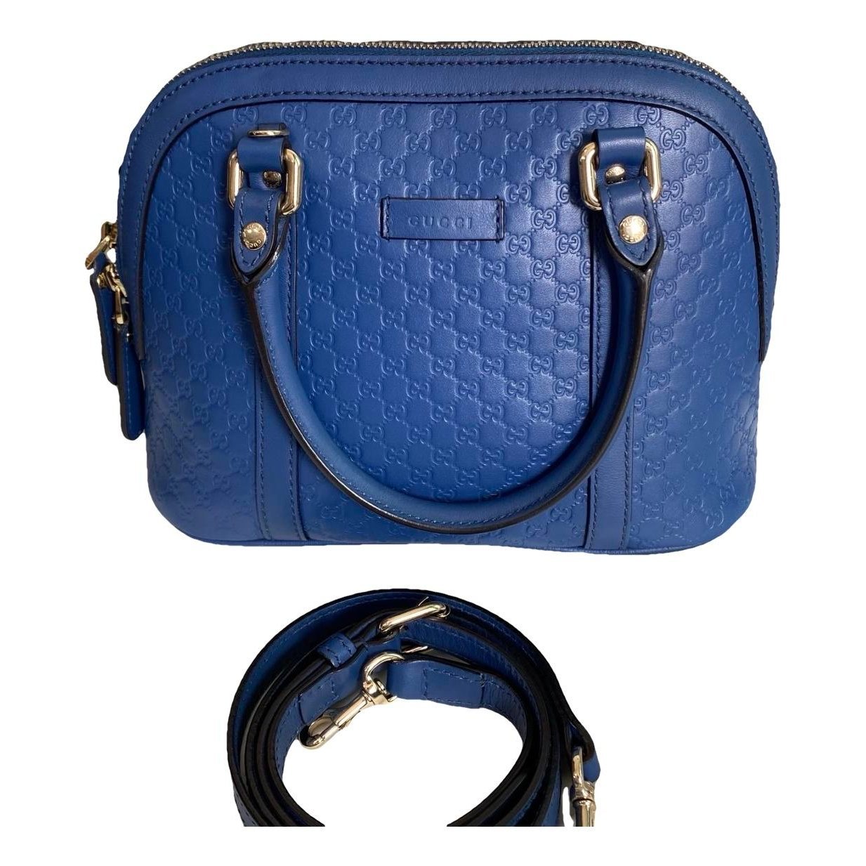 Dôme leather handbag