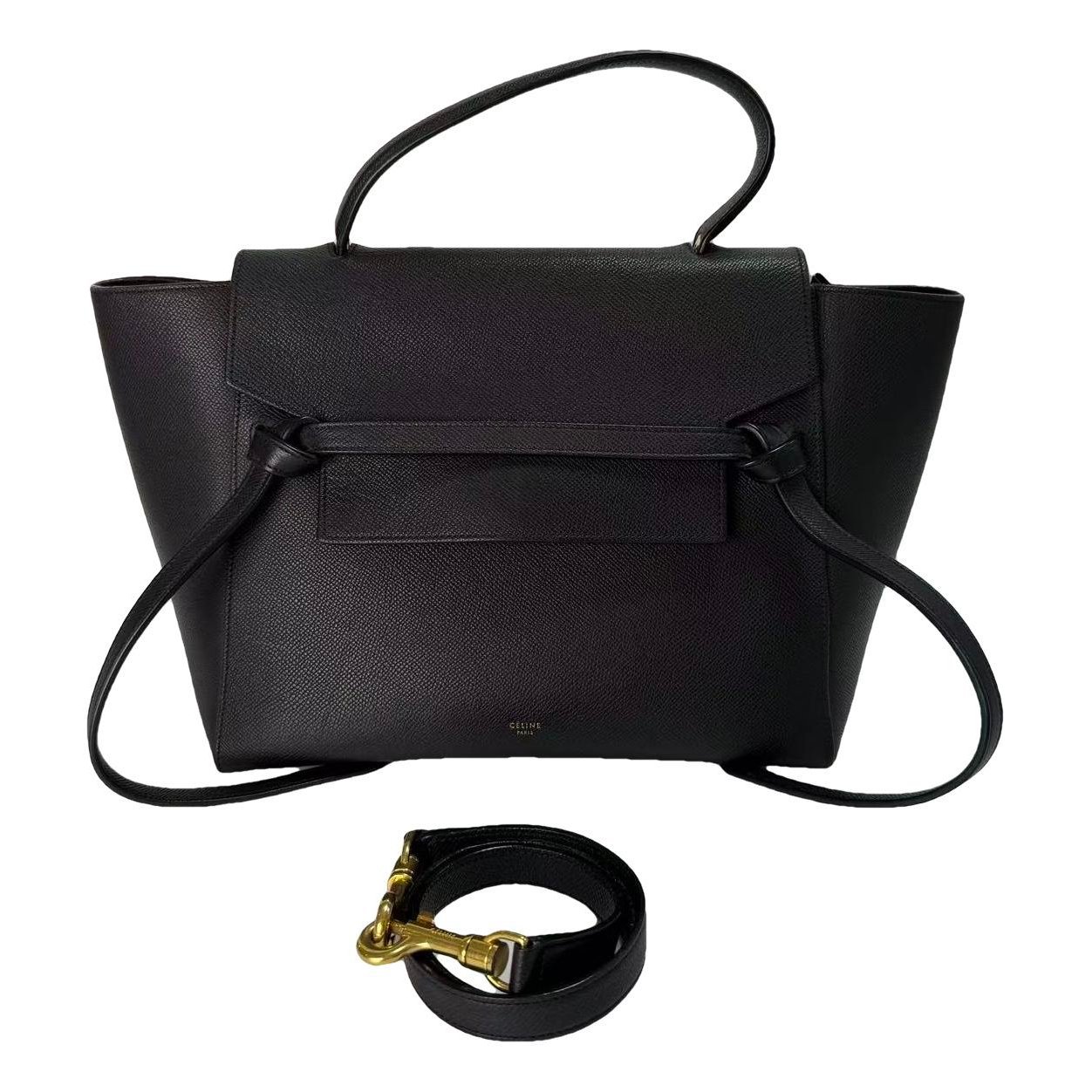 Belt leather handbag