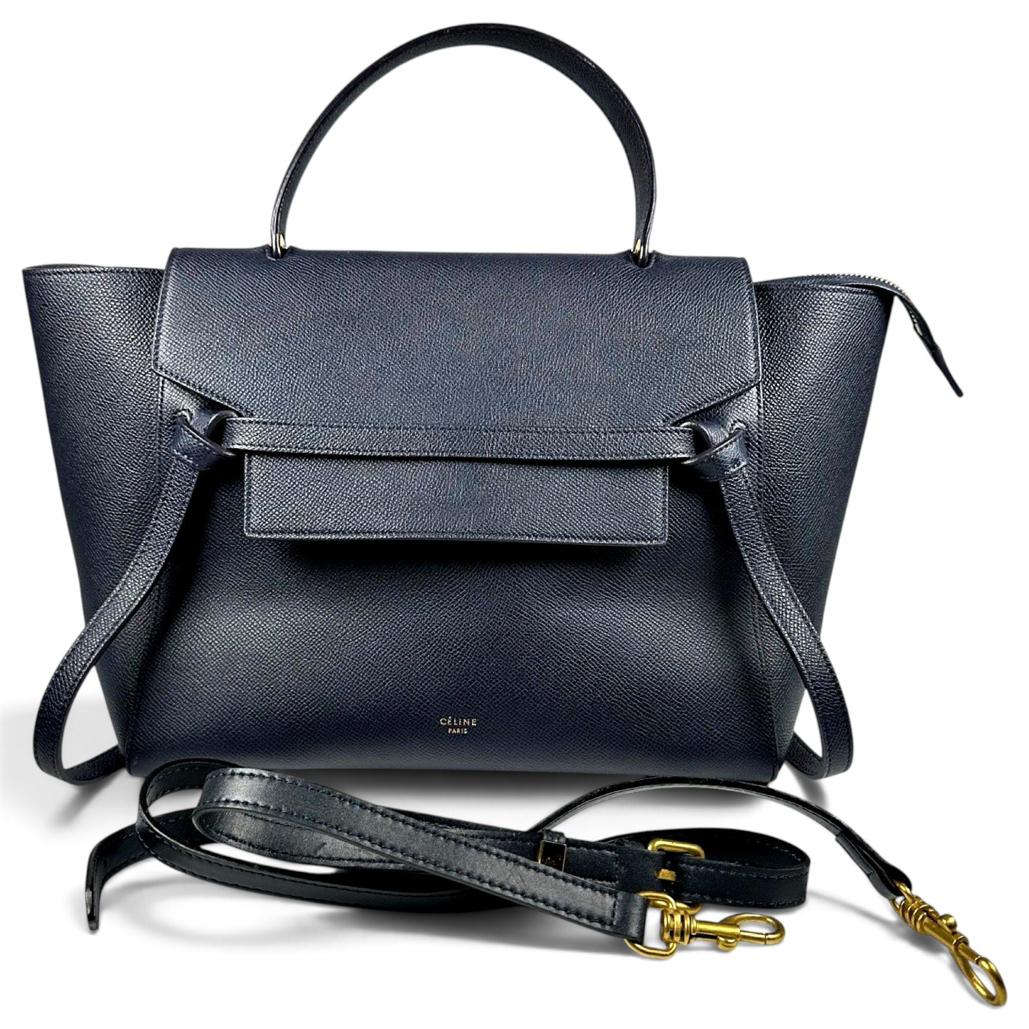 Belt leather handbag