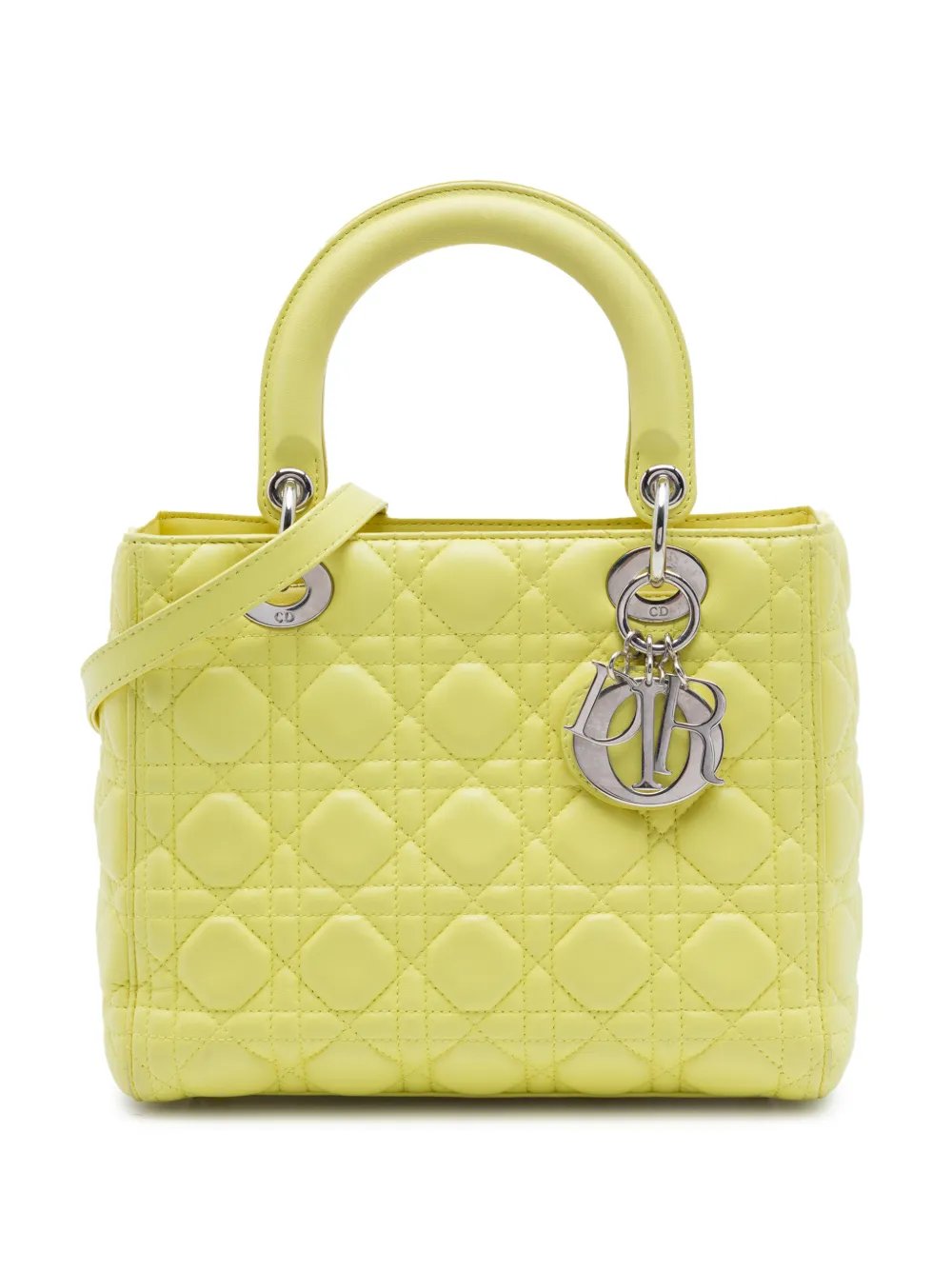 2015 Medium Lambskin Cannage Lady Dior satchel