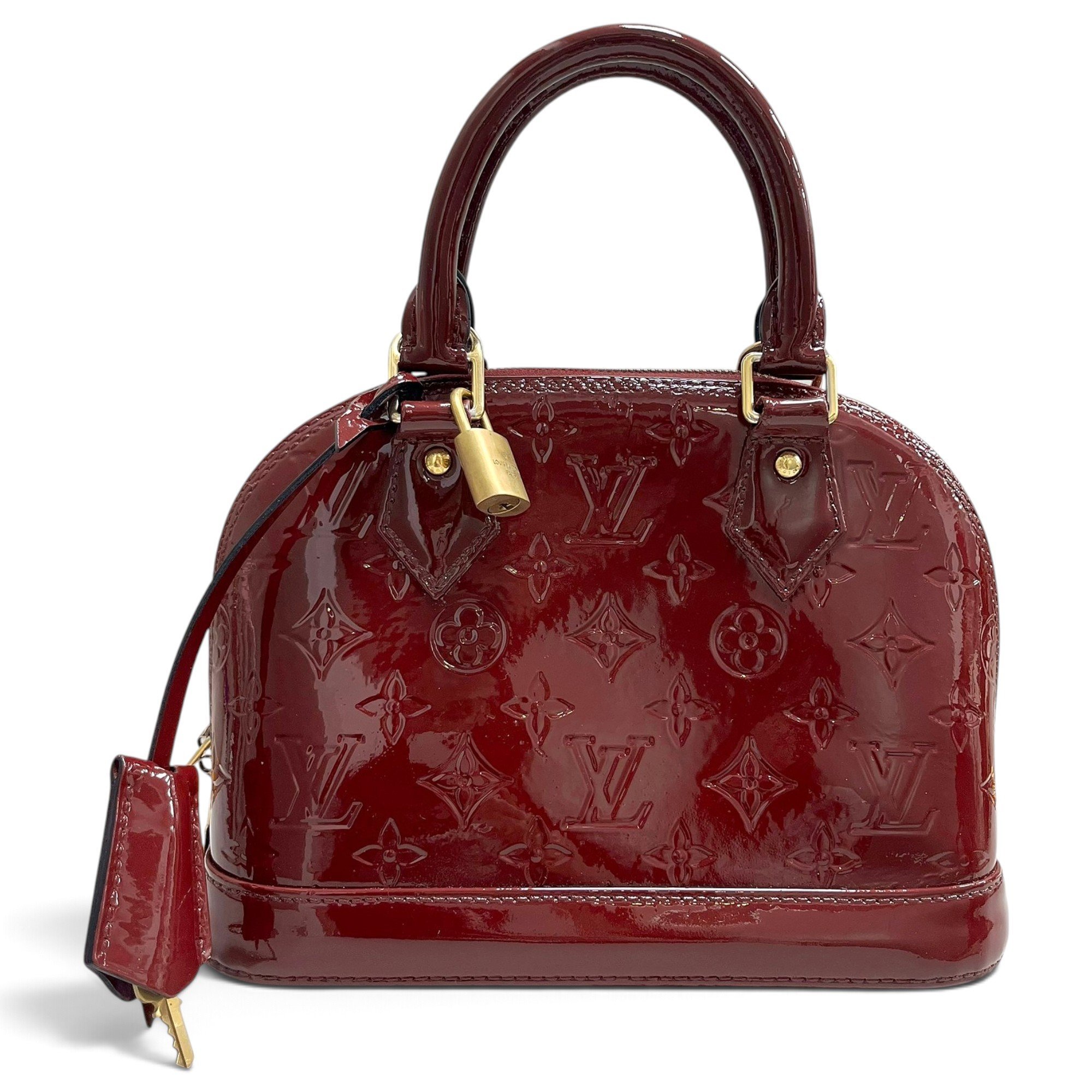 Alma BB patent leather handbag