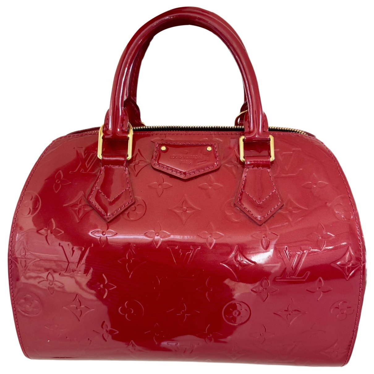 Patent leather handbag