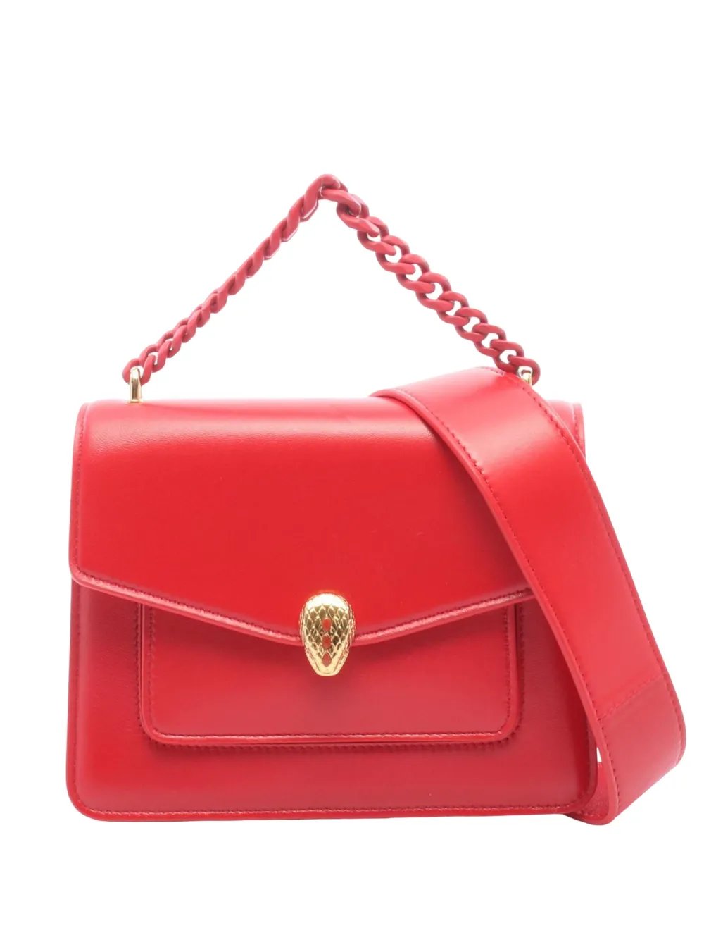 2010-2026 Leather Serpenti Forever Maxi Chain Top Handle Bag satchel